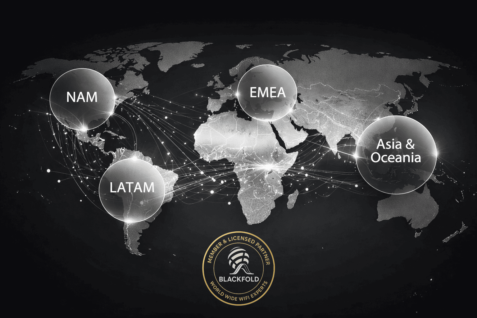 World Wide WiFi Experts - Global Alliance Map